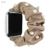 「上品パールのひとさじ」サテンシュシュApple Watchバンド