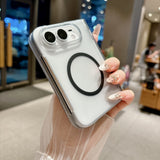 「やさしく透ける」マットクリア マグネット付き iPhone Duoケース