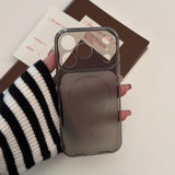 「透け感にひとクセ」大きなカメラウィンドウ シアーカラー iPhoneケース iPhone17 16 15