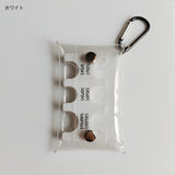 「クリアコインポーチ」PVC透明ミニ財布