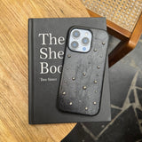 「クラシックリュクス」PUレザーパールiPhoneケース