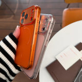 「透け感にひとクセ」大きなカメラウィンドウ シアーカラー iPhoneケース iPhone17 16 15