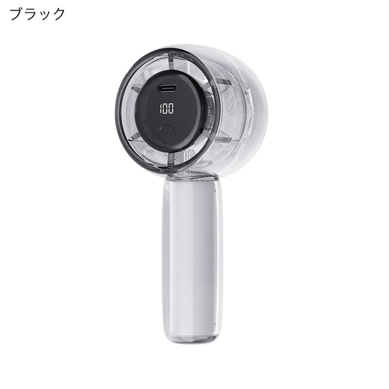 「涼しさをまとう」透明ハンディハイスピードファン