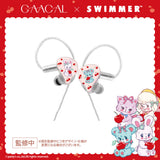 GAACAL×SWIMMER 着せ替え有線イヤホン【クリア】シャワーチェリー  LIFEEAR Nova仕様