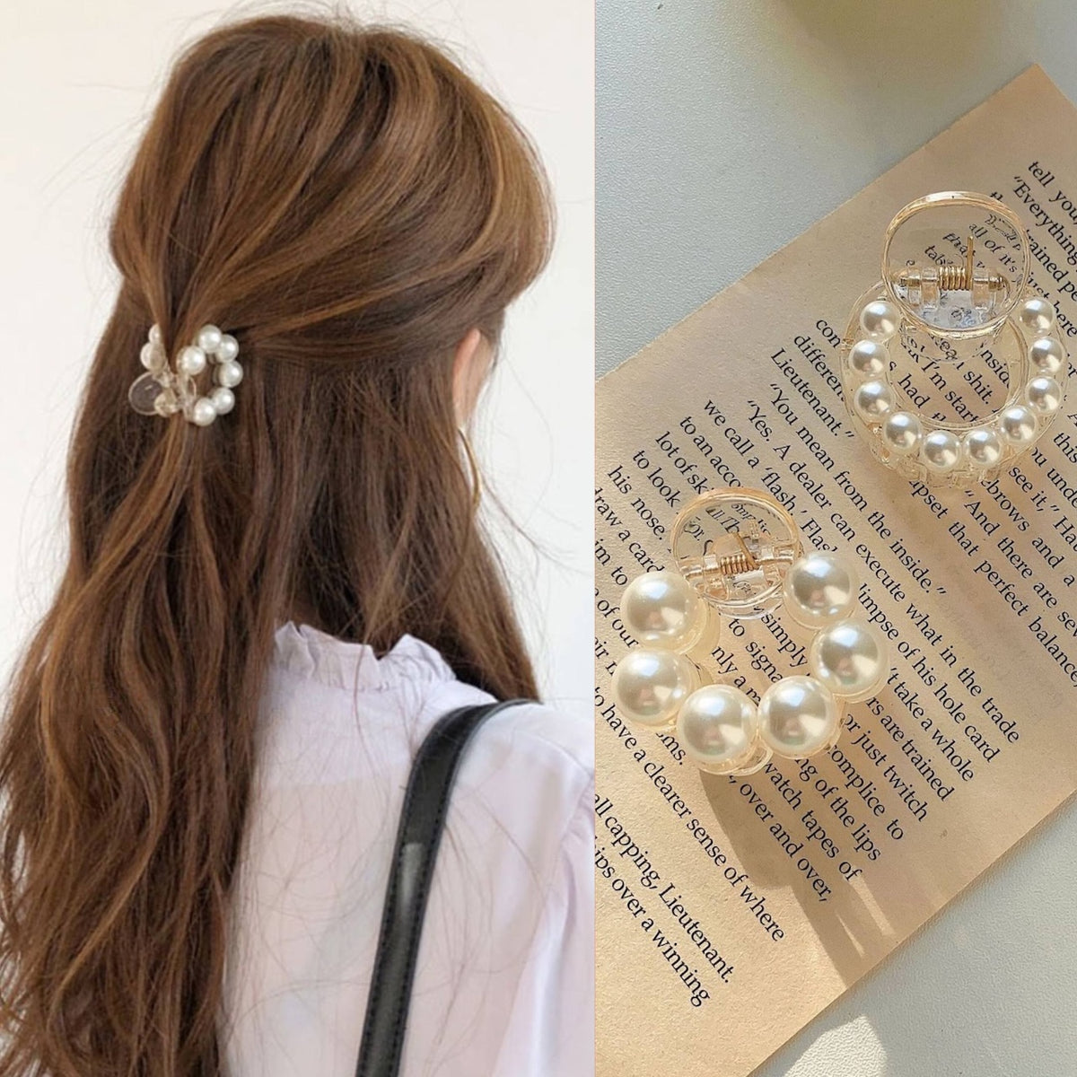 上品な輝き」パールサークルヘアクリップ – gaacal