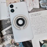 【MagSafe・360°回転・両面吸着】軽量合金の両面マグネットリングスタンド