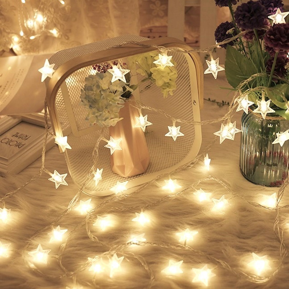 No.Gar1 キラキラ星のGarland*☼*Stayに癒しを*☼* Falling Star Garland - GT Glitter - S024 Gold – n°74 E-Shop