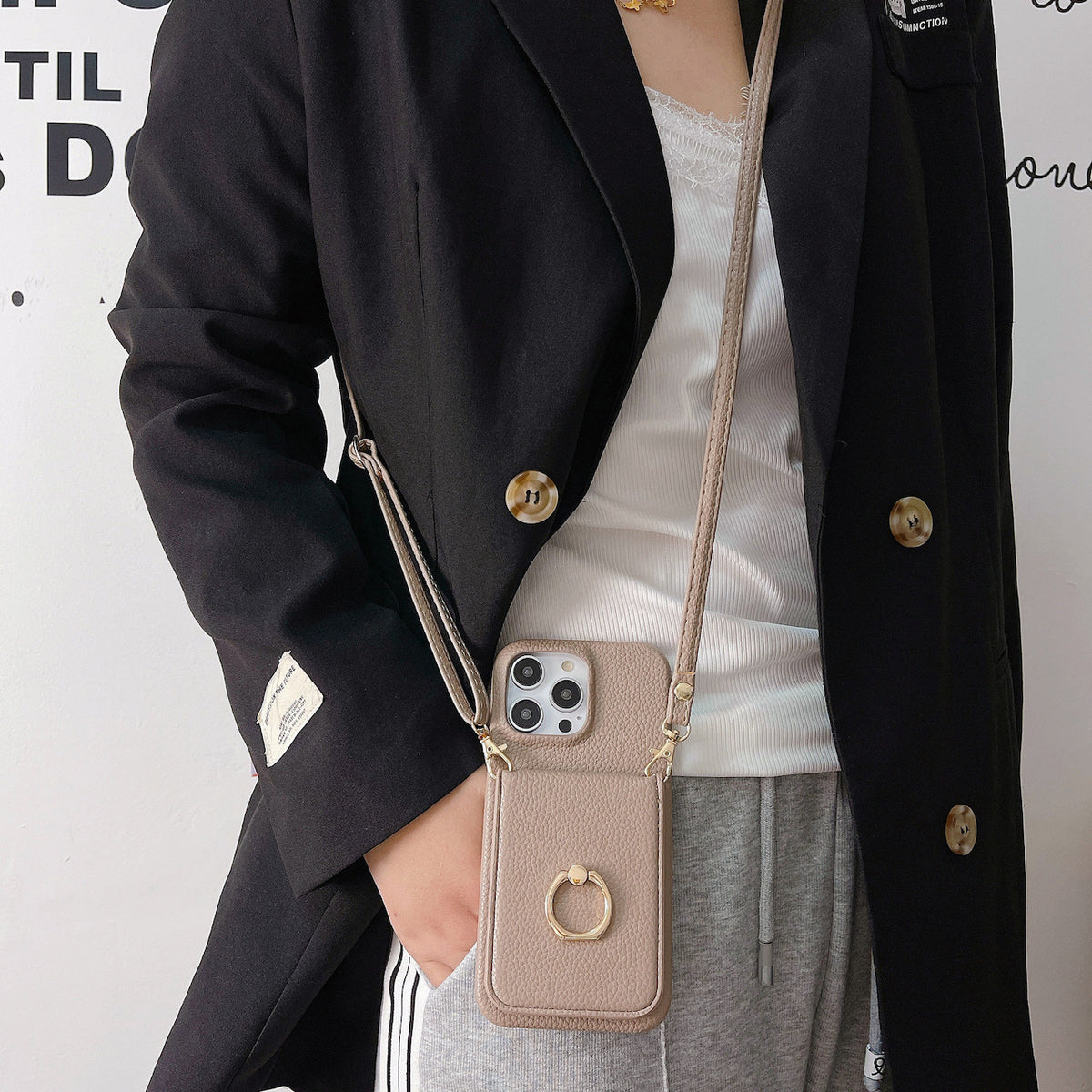 ルブタン　エリサフォンポーチ クリスチャンルブタン レザー エリサ フォンポーチ（携帯電話入れ）