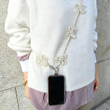 2WAY 手作り風ビーズフラワーチェーン｜上品なパールと薔薇のモチーフで彩る、シンプルかわいいマルチチェーン