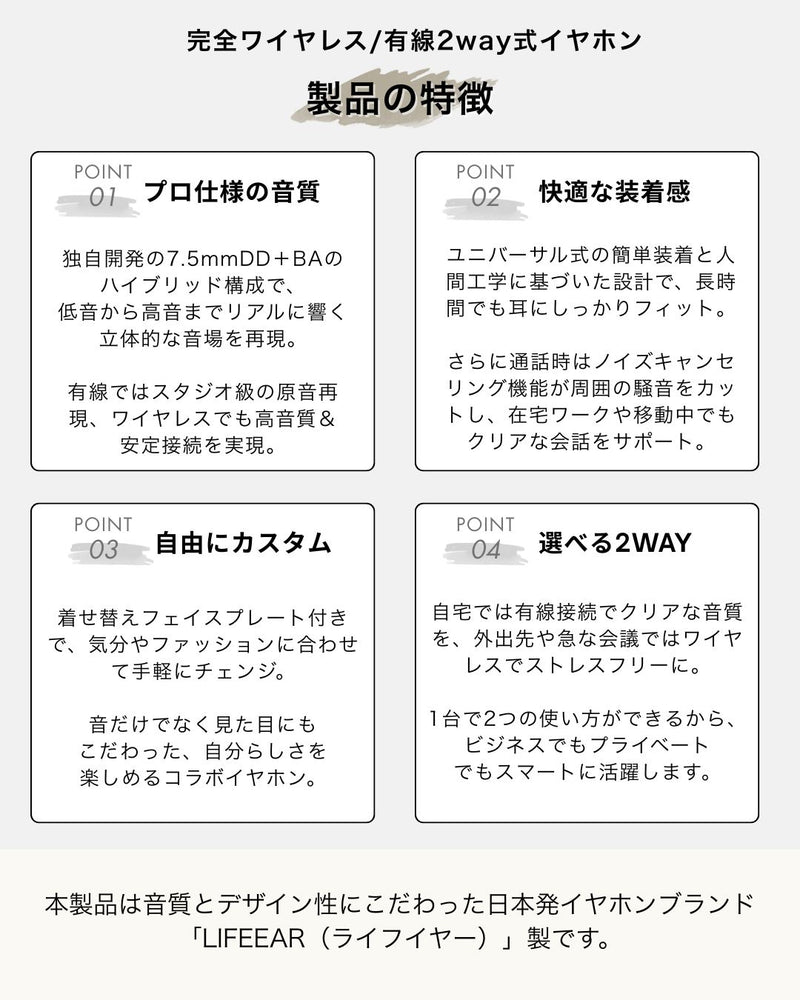 GAACAL×ちびまる子ちゃん　 完全ワイヤレス/有線2way式イヤホン（着せ替えデザインプレート付き）