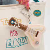 「ふわもこギター」ぬいぐるみ風チャーム