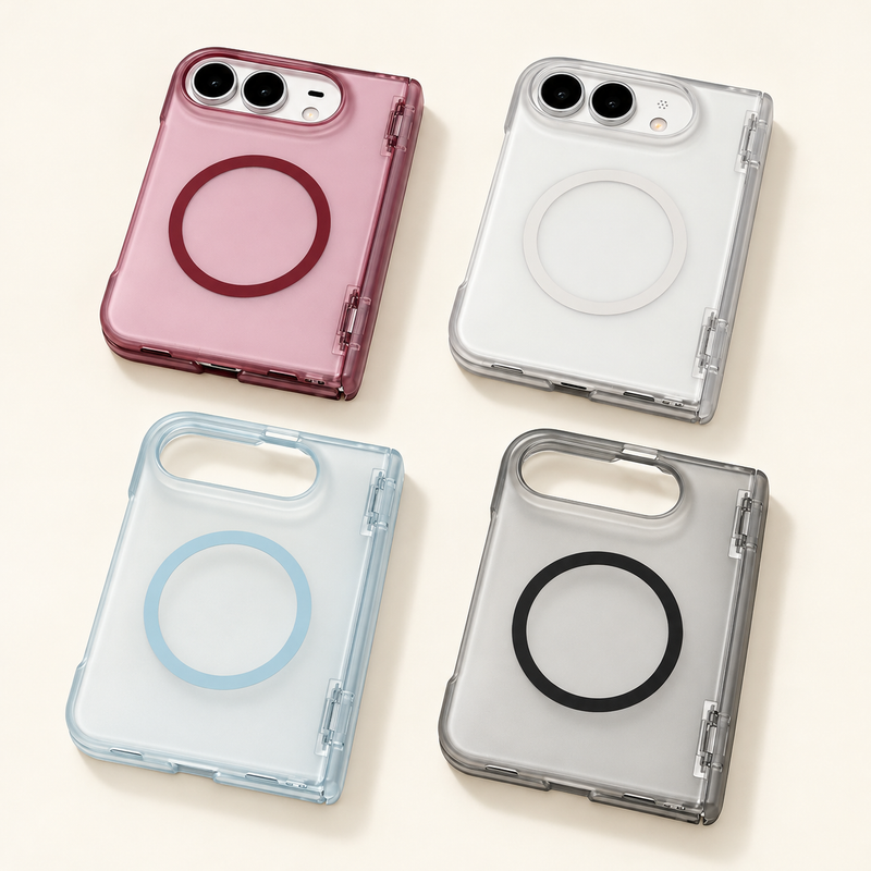 やさしく透ける」マットクリア マグネット付き iPhone Duoケース