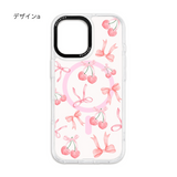 「チェリーリボン」着せ替えデザインプレート【PaleCase(パレケース)専用】MagSafe対応