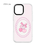 「チェリーリボン」着せ替えデザインプレート【PaleCase(パレケース)専用】MagSafe対応