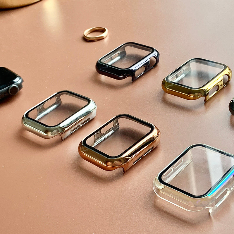 Ku1アップルウォッチカバーケース Apple Watch キラキラ カスタム - 時計