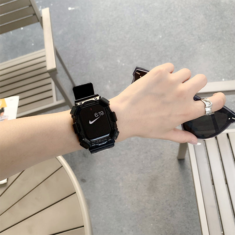 ②ベルトPu11★アップルウォッチバンドラバーベルトカバー AppleWatch ケース