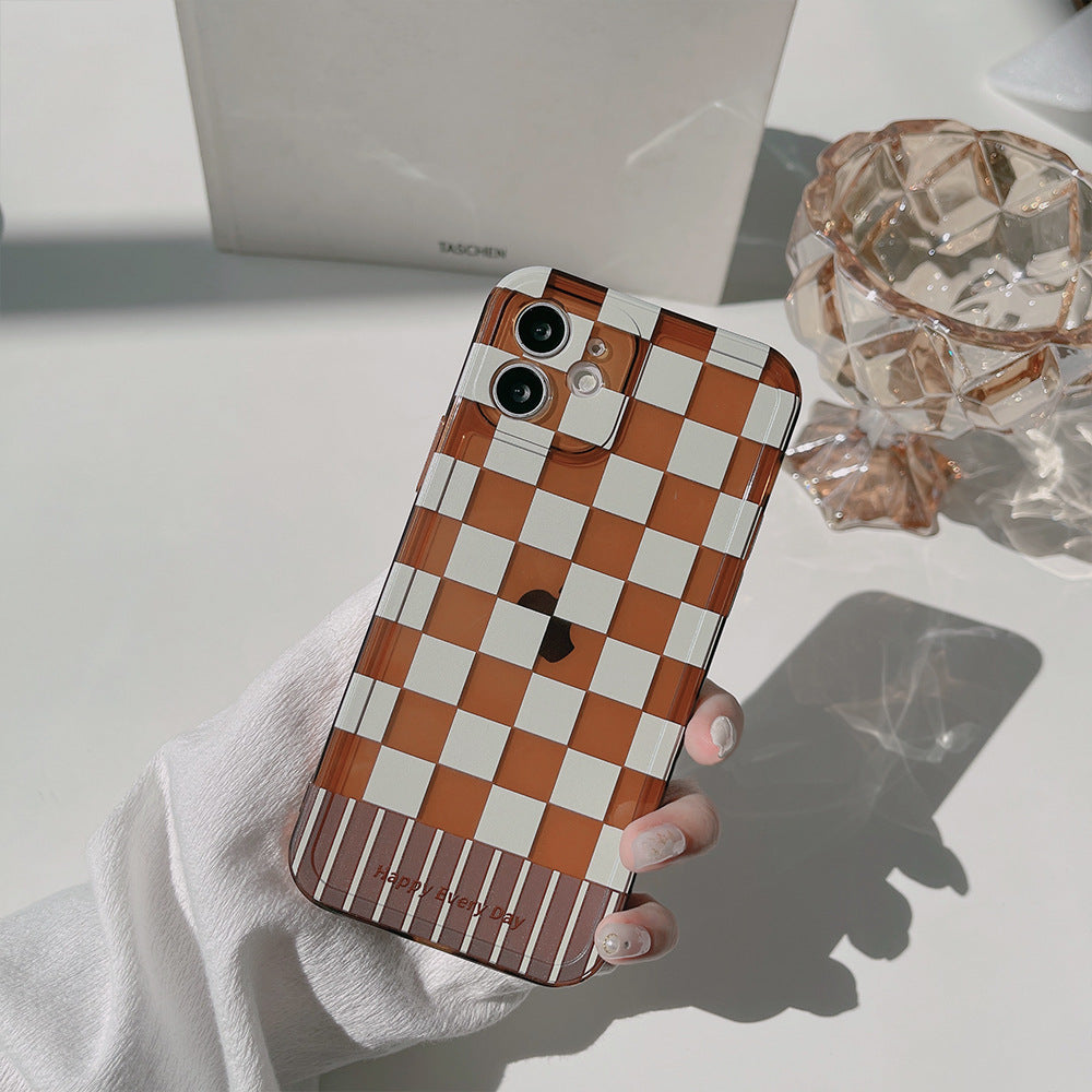 即納】「格子の向こうに」チェック柄iPhoneケース – gaacal