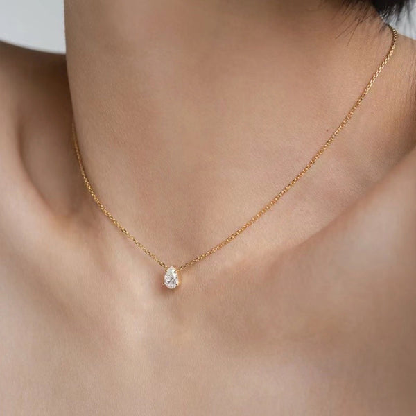 最高級✨アクアプレーズダイヤモンド✨雫モチーフ ネックレス ゴールド imgrc0087994529.jpg
