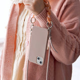 「大人ピンク」2wayシリコンiPhoneケース - gaacal gaacal gaacal スマホケース 「大人ピンク」2wayシリコンiPhoneケース