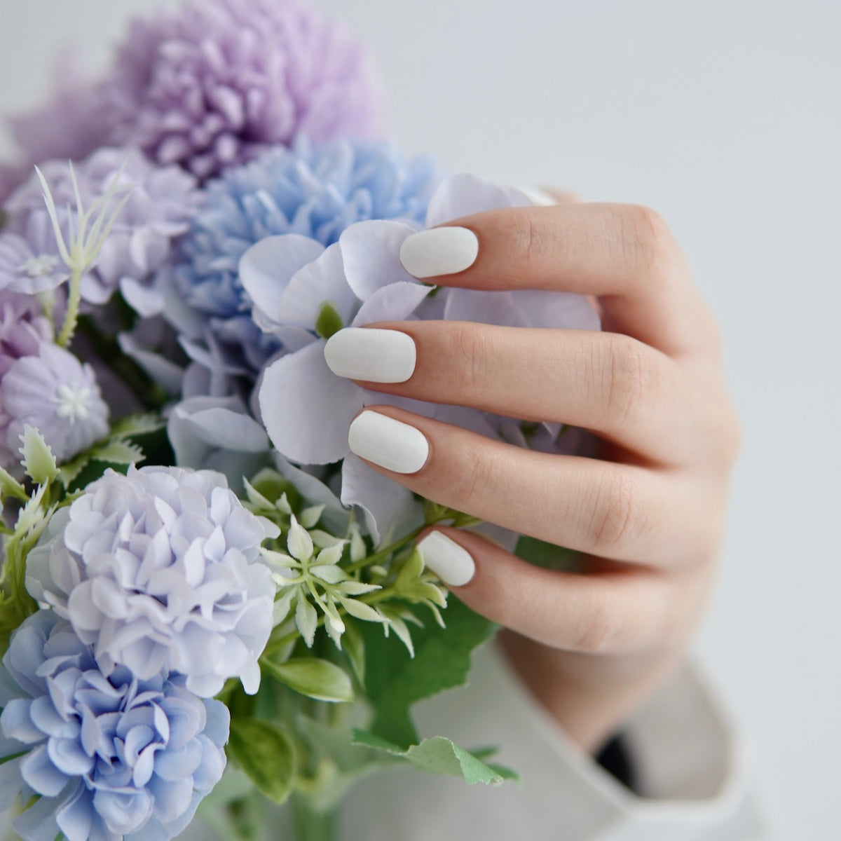 即納】「オールホワイト」オフィスシンプルホワイトジェルネイルシール