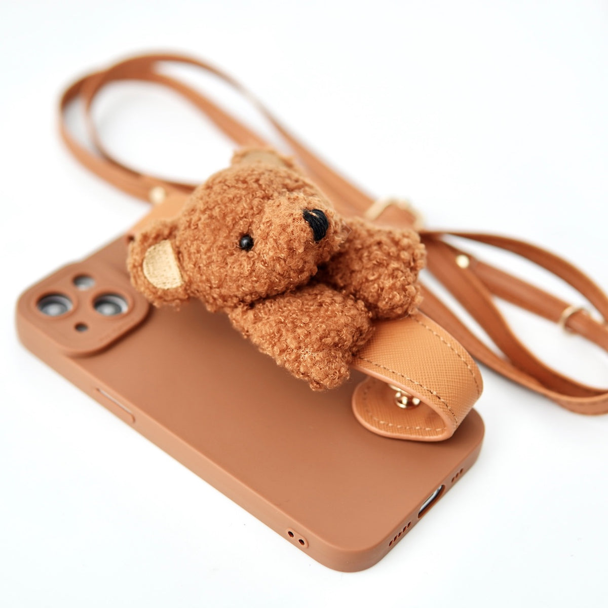 どこでも一緒」クマのスマホケース/ショルダー – gaacal