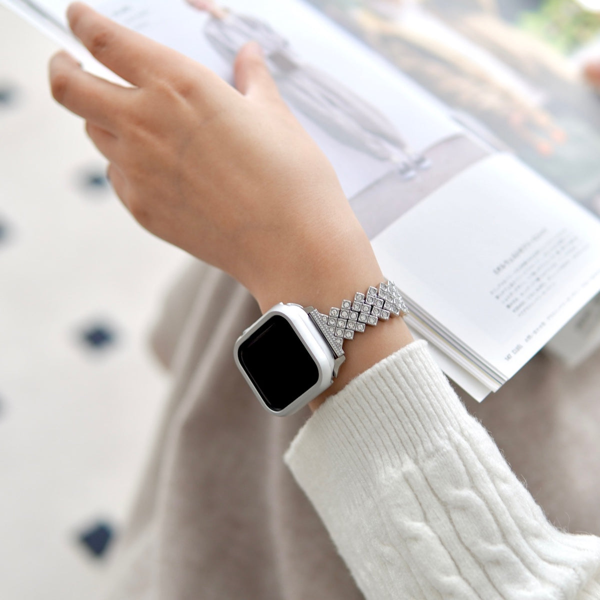 Posh Tech★スタイリッシュなキラキラべっ甲Apple watchバンド Apple Watch アップルウォッチ セット キラキラ バンド カバー