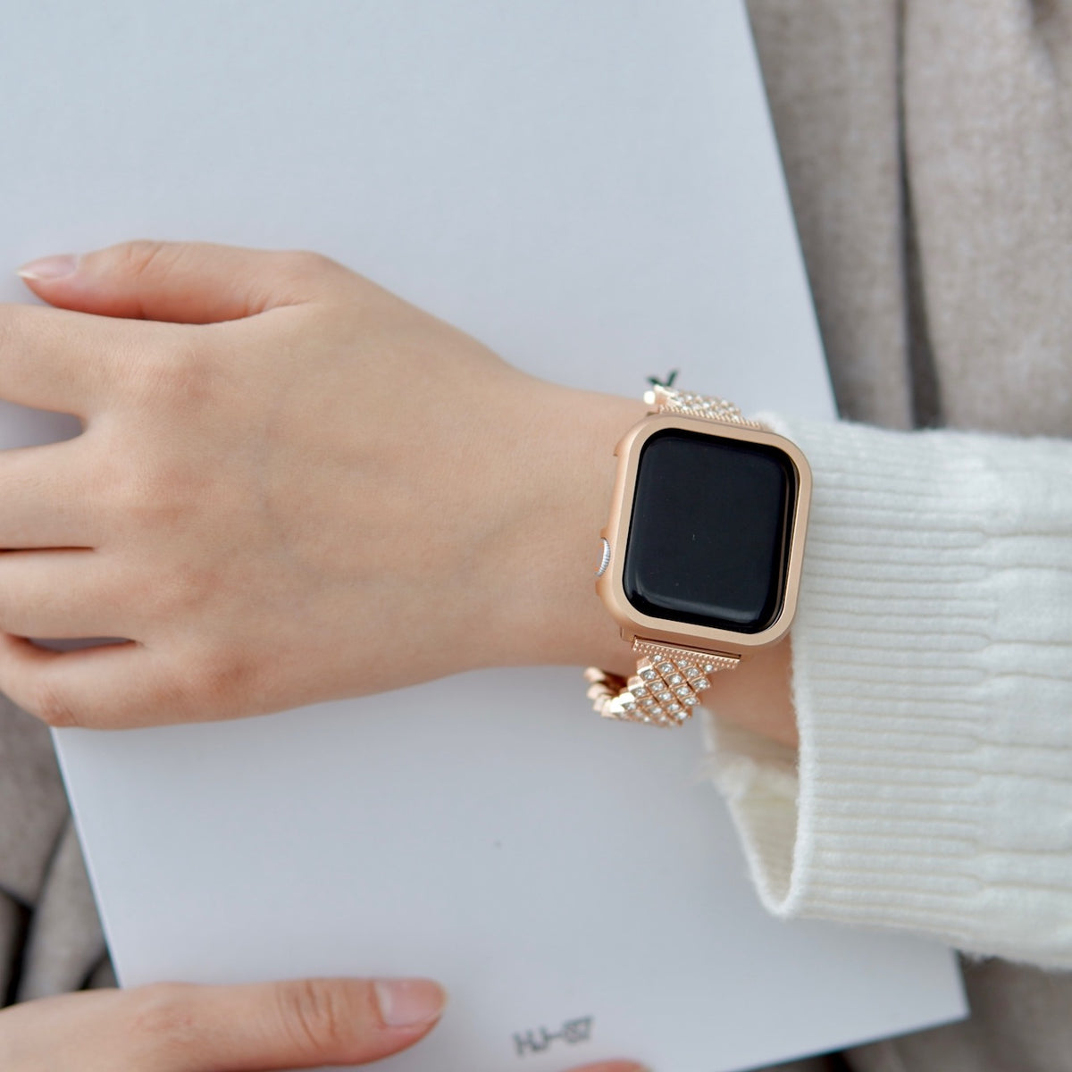 G2☆Apple Watchステンレスバンド ジュエルベルト キラキラ保護 G2☆Apple Watchステンレスバンド ジュエルベルト キラキラ保護