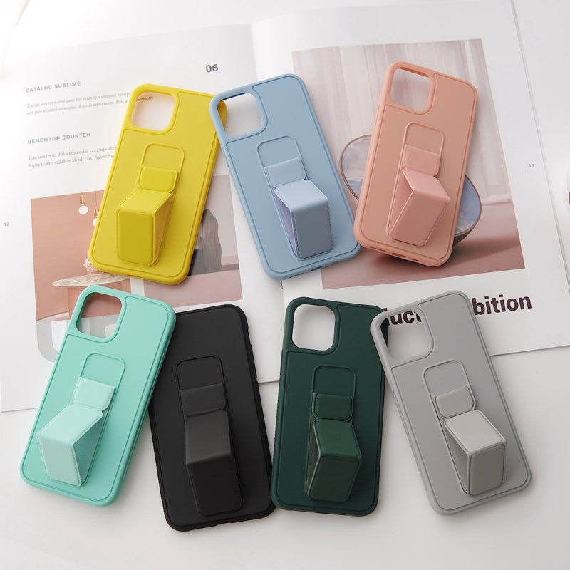 「多色×多角」折り畳みスタンド付きiPhoneケース