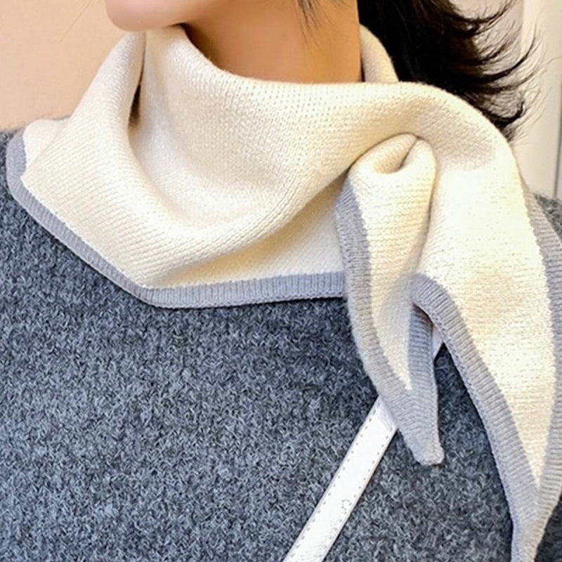 「襟の彩り」スカーフ風マフラー