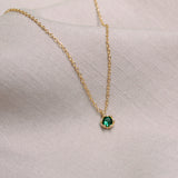 「究極のネックレス」一粒ダイヤのネックレス - gaacal gaacal エメラルドグリーン gaacal アクセサリー 「究極のネックレス」一粒ダイヤのネックレス