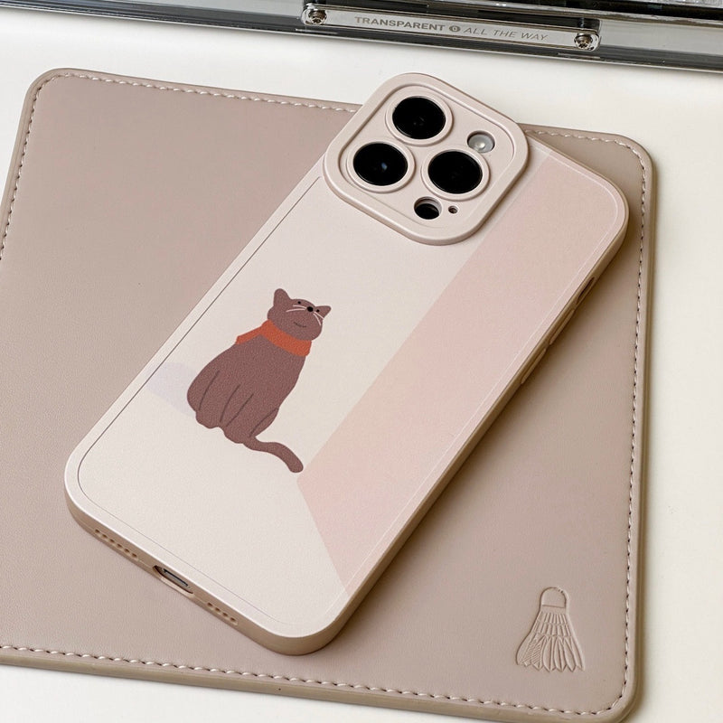「お守りねこちゃん」シリコンスマホケース