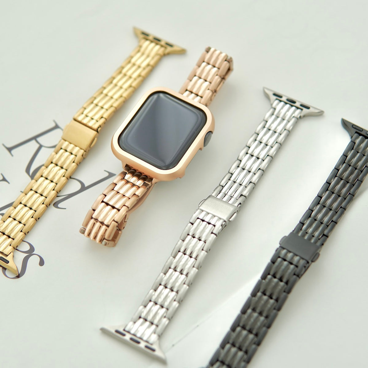 ★LLOYD★applewatch ゴールドチェーンメタルストラップ LLOYD(ロイド) 腕時計用ベルト・バンド(レディース) - 海外通販